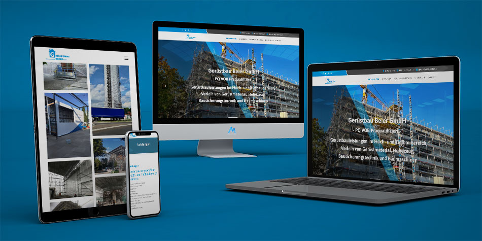 Webseite für Gerüstbau Beier