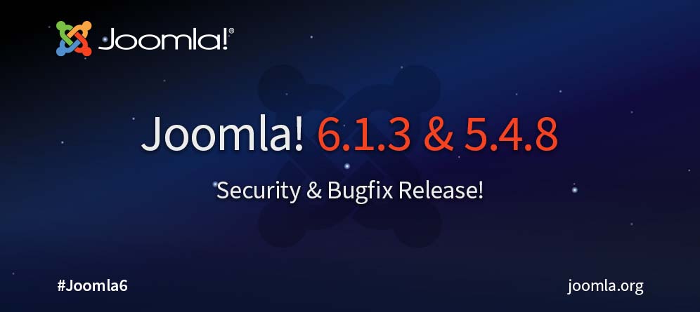 Joomla! 6.1.3 und Joomla! 5.4.8