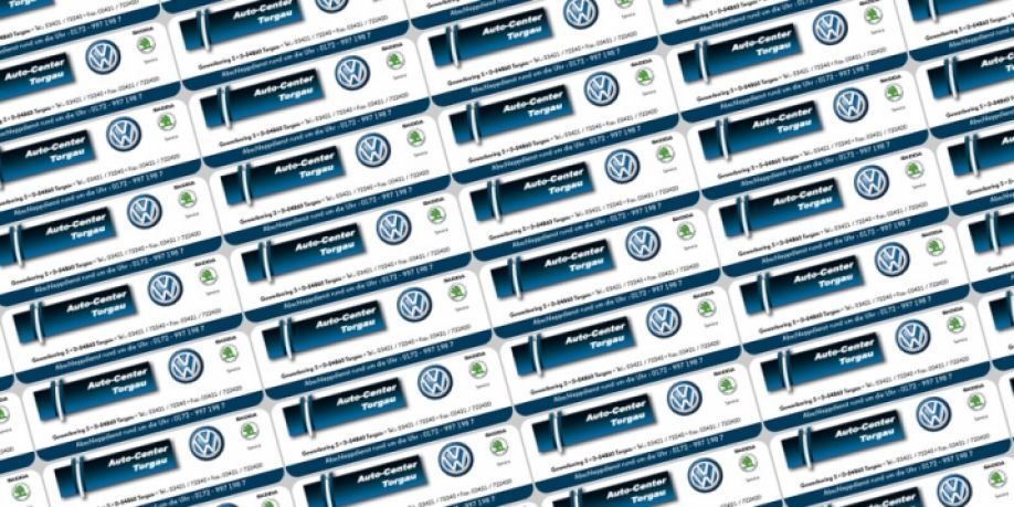 Adressaufkleber Auto Center Torgau